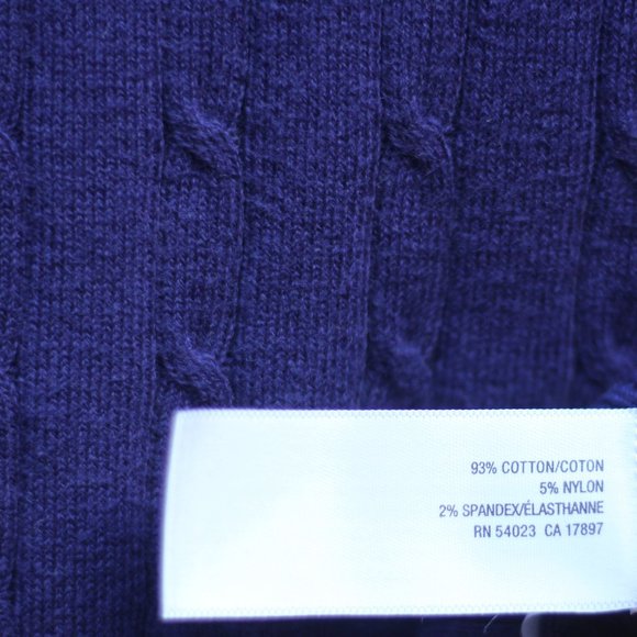 Old Navy Classic Cable Knit V-Neck Pullover Sweater Long Sleeve (Sz Large) - Picture 3 of 11